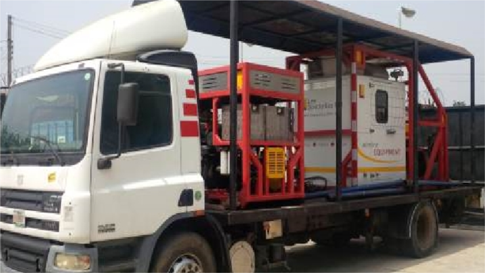 Vaughn truck with oilfield equipment